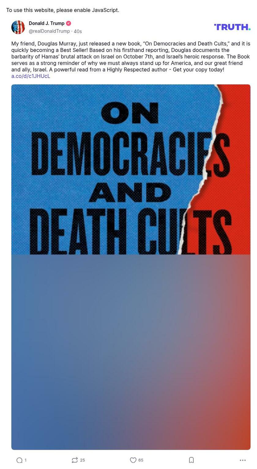 Post preview from Donald Trump