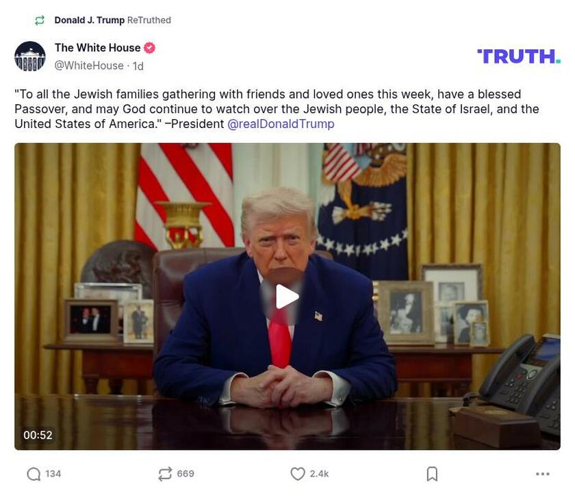 Post preview from Donald Trump