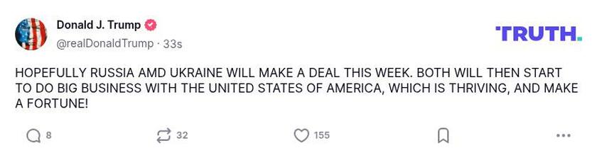 Post preview from Donald Trump