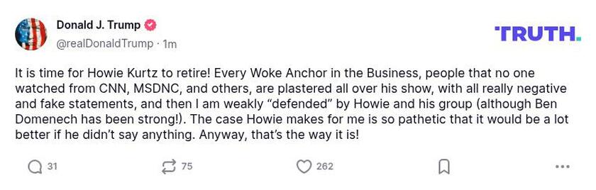 Post preview from Donald Trump