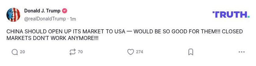 Post preview from Donald Trump