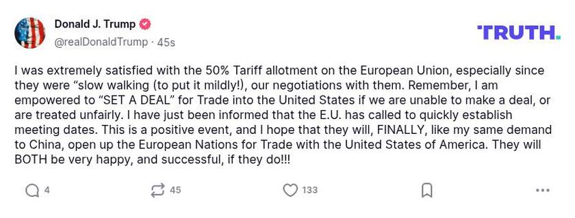 Post preview from Donald Trump