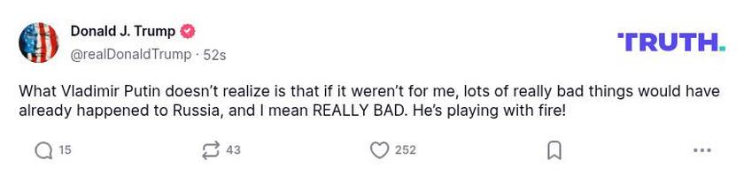 Post preview from Donald Trump