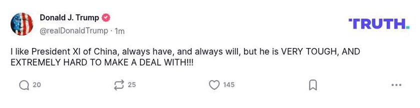 Post preview from Donald Trump