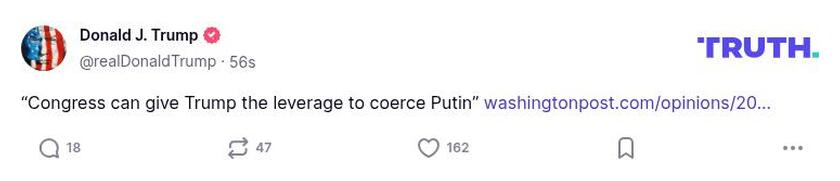 Post preview from Donald Trump