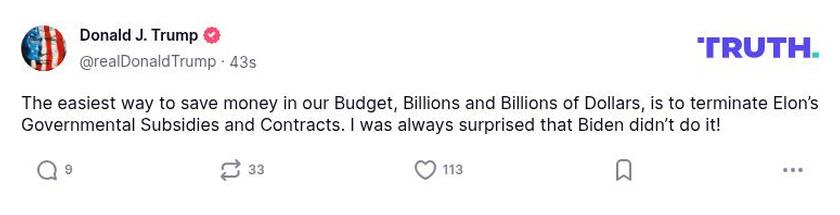 Post preview from Donald Trump