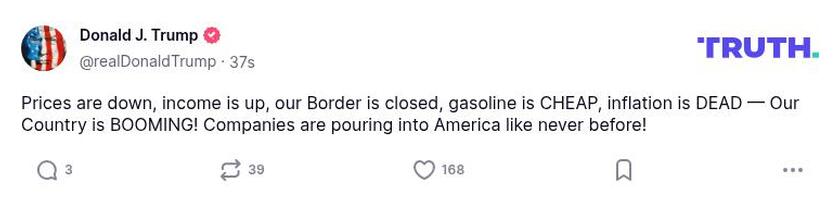 Post preview from Donald Trump