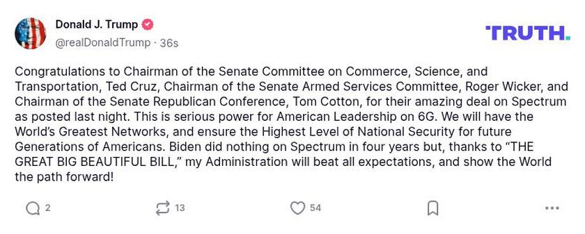 Post preview from Donald Trump