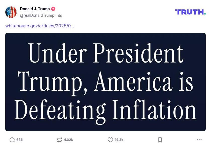 Post preview from Donald Trump