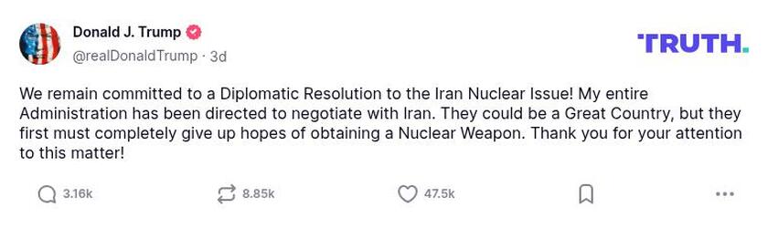 Post preview from Donald Trump