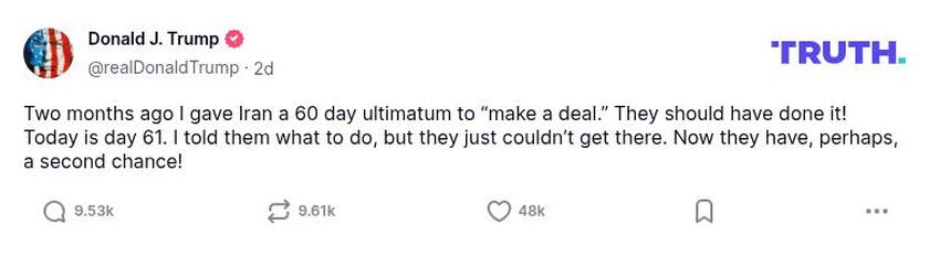 Post preview from Donald Trump