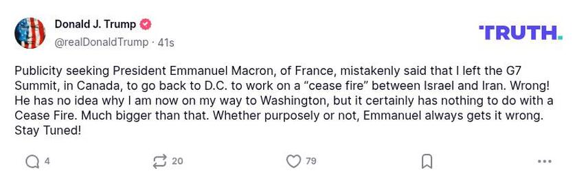 Post preview from Donald Trump