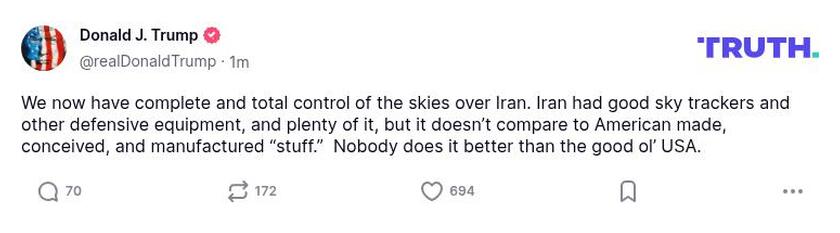 Post preview from Donald Trump