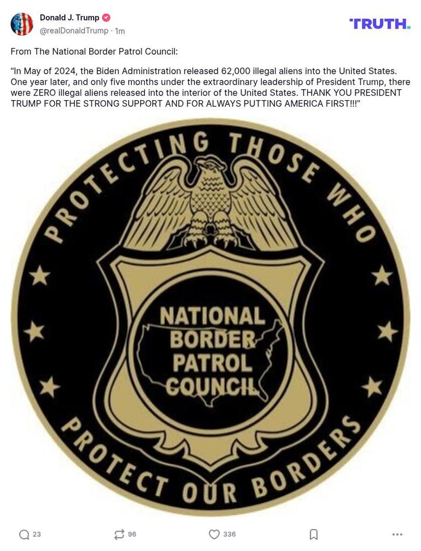 Post preview from Donald Trump