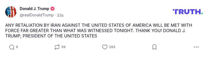 Post preview from Donald Trump