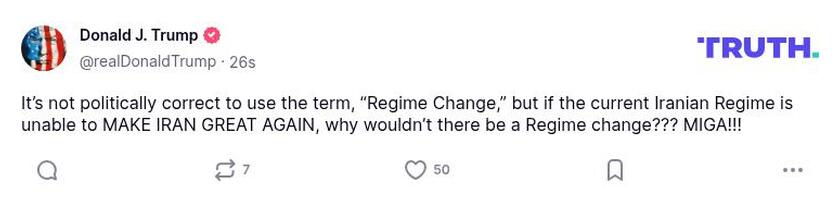 Post preview from Donald Trump