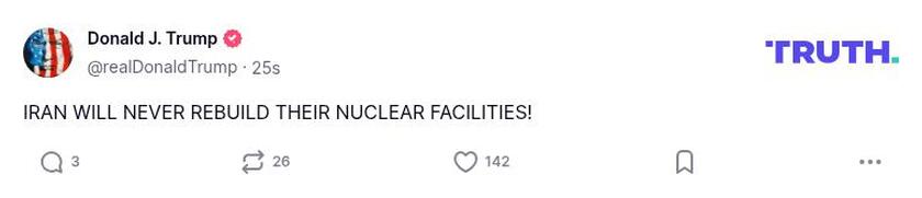 Post preview from Donald Trump