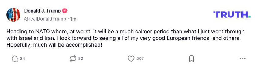 Post preview from Donald Trump