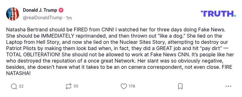 Post preview from Donald Trump