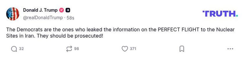 Post preview from Donald Trump