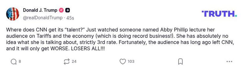 Post preview from Donald Trump