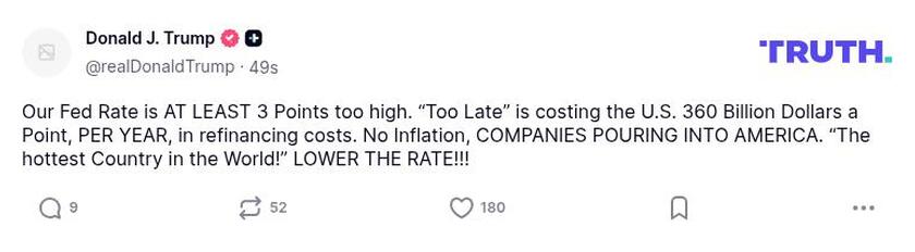 Post preview from Donald Trump