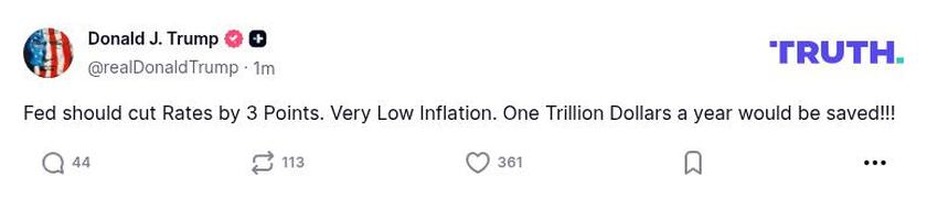 Post preview from Donald Trump