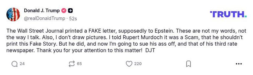 Post preview from Donald Trump