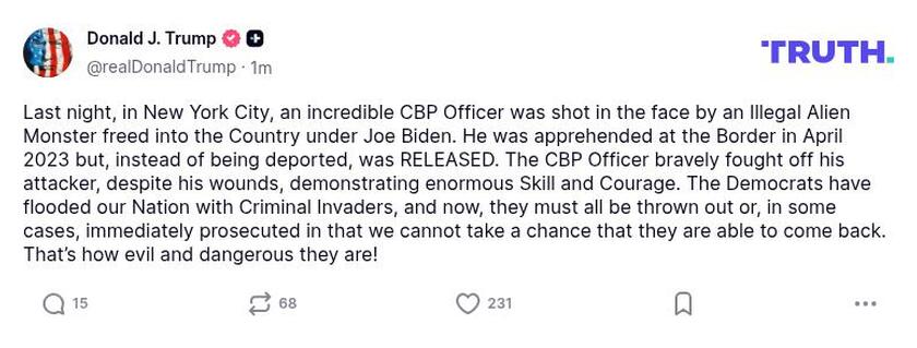 Post preview from Donald Trump