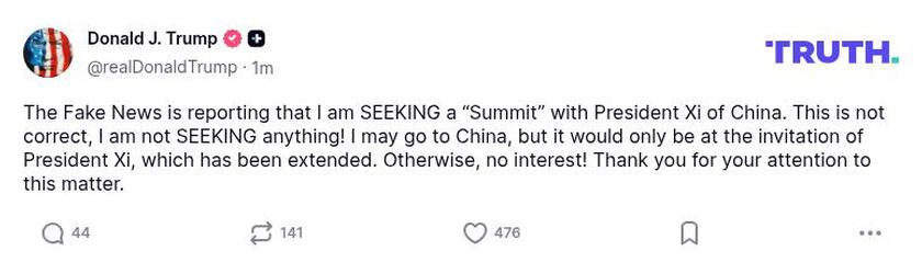 Post preview from Donald Trump