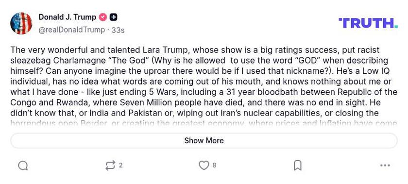 Post preview from Donald Trump