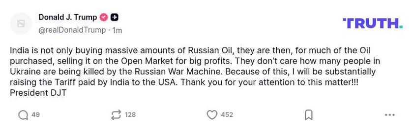 Post preview from Donald Trump