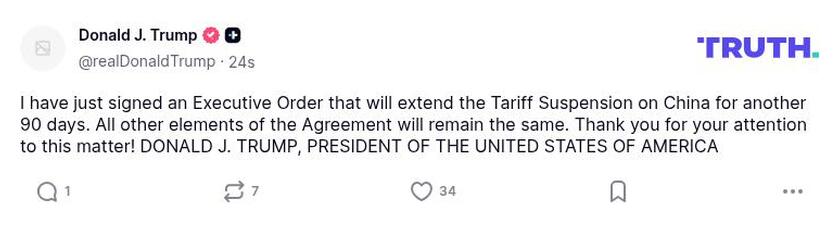 Post preview from Donald Trump