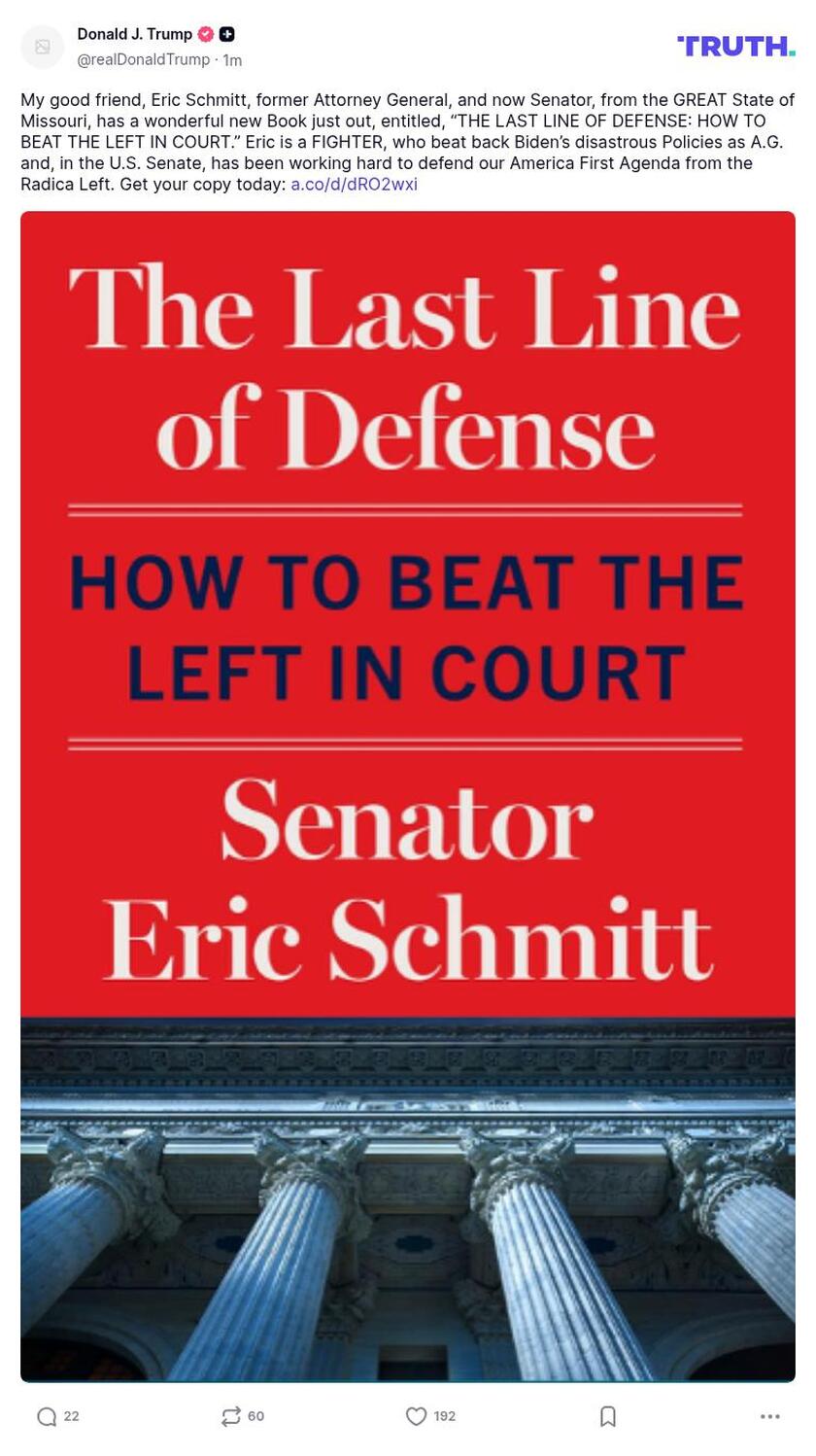 Post preview from Donald Trump