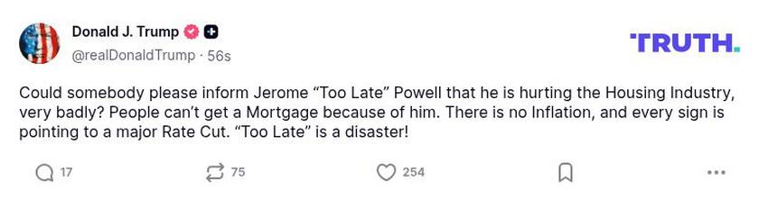 Post preview from Donald Trump