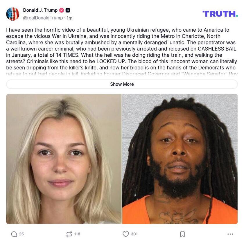 Post preview from Donald Trump