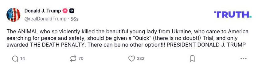 Post preview from Donald Trump