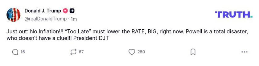 Post preview from Donald Trump