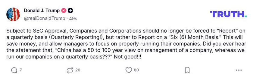 Post preview from Donald Trump