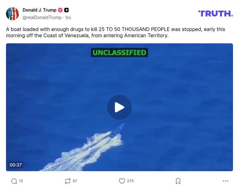 Post preview from Donald Trump