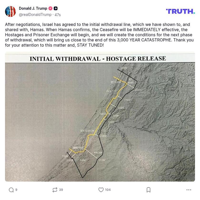 Post preview from Donald Trump