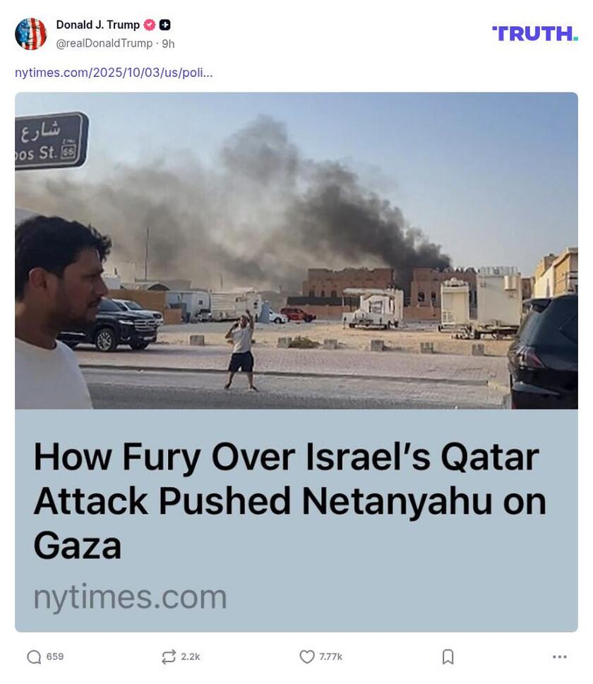 Post preview from Donald Trump