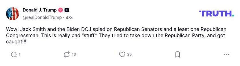 Post preview from Donald Trump