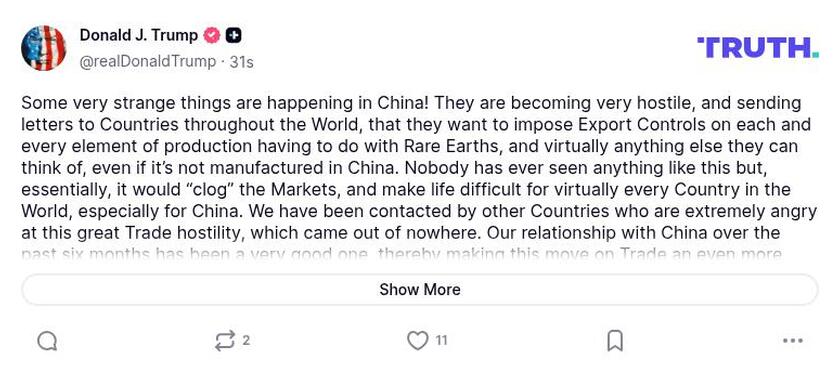 Post preview from Donald Trump