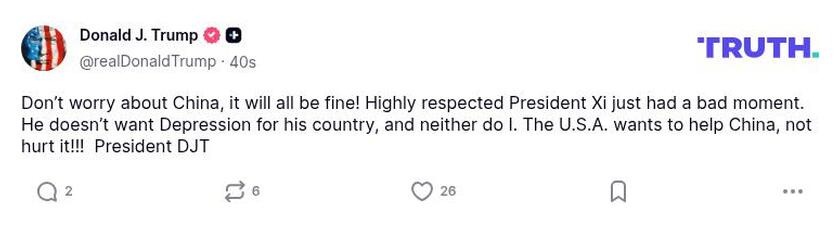 Post preview from Donald Trump