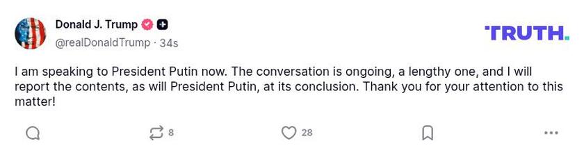 Post preview from Donald Trump