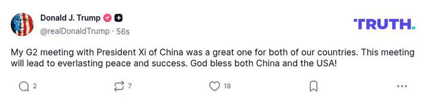 Post preview from Donald Trump