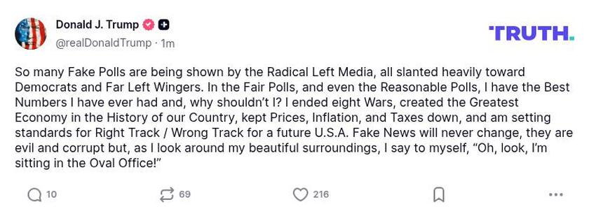 Post preview from Donald Trump