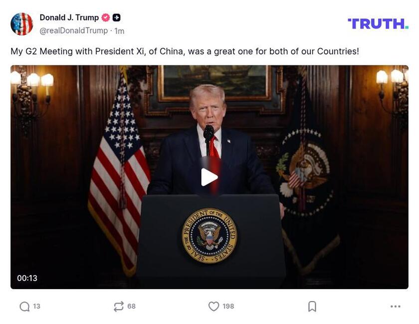 Post preview from Donald Trump