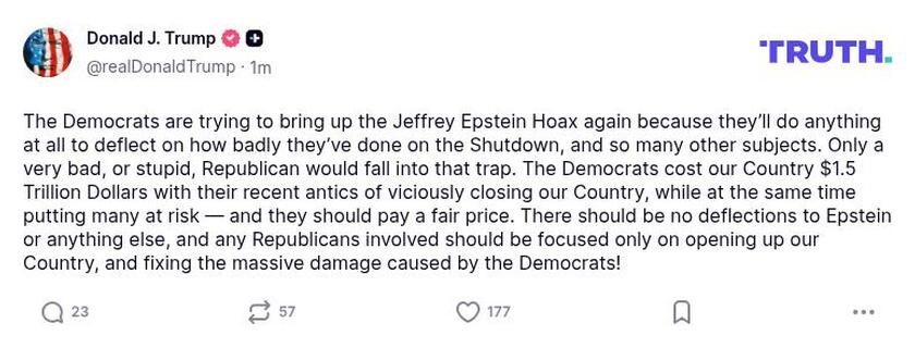 Post preview from Donald Trump